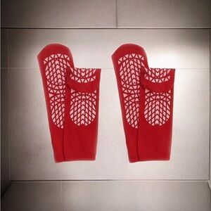 Unisex GBM 2-sided Slip Resistant Red Socks (2 pairs)